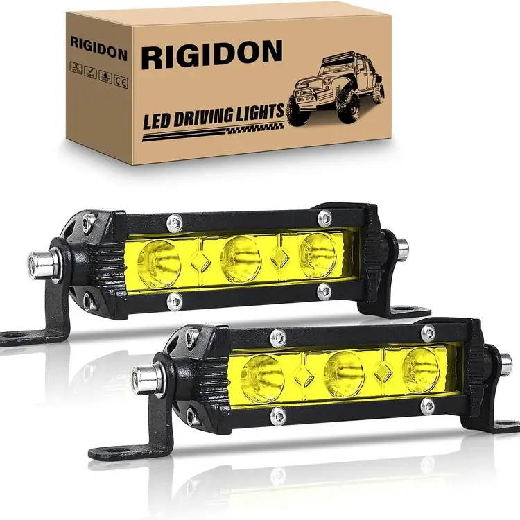 2pcs 15w amber led light bar 750x750
